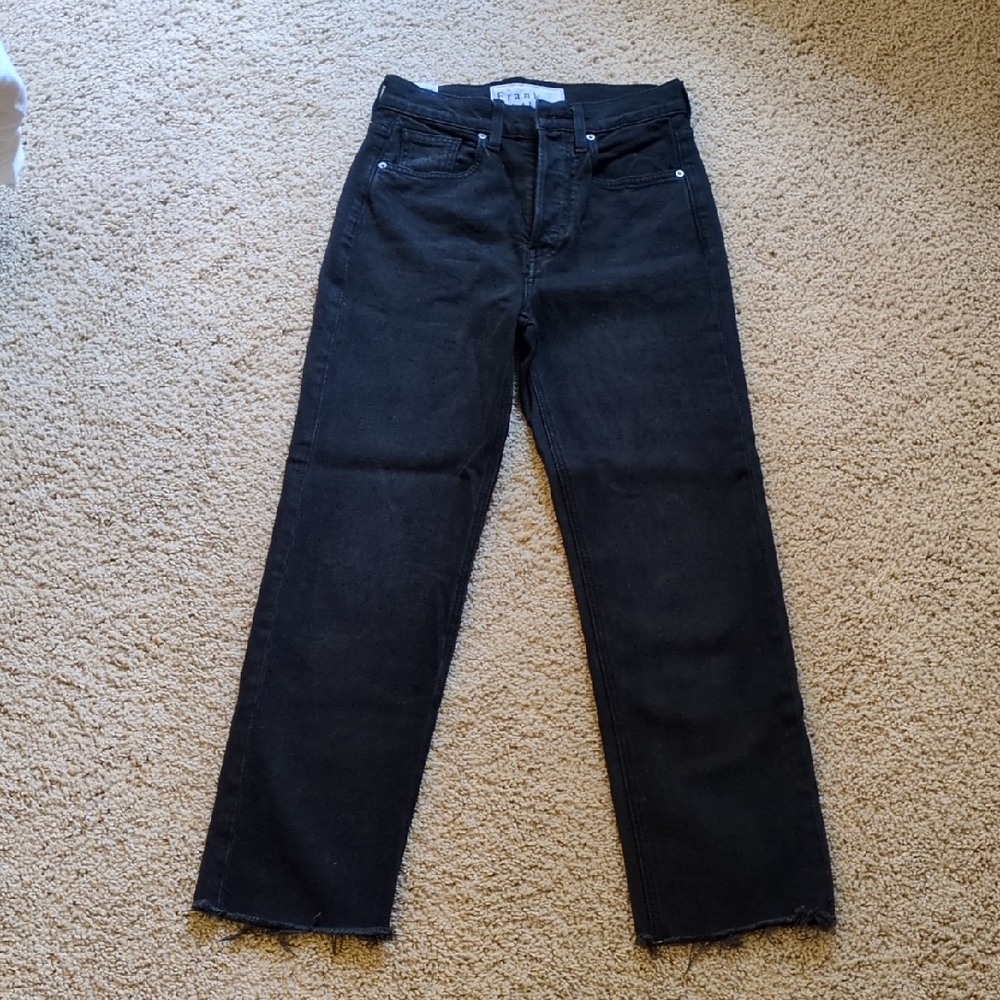 Frank & Eileen Women's Black Straight Leg Jeans, Monaghan